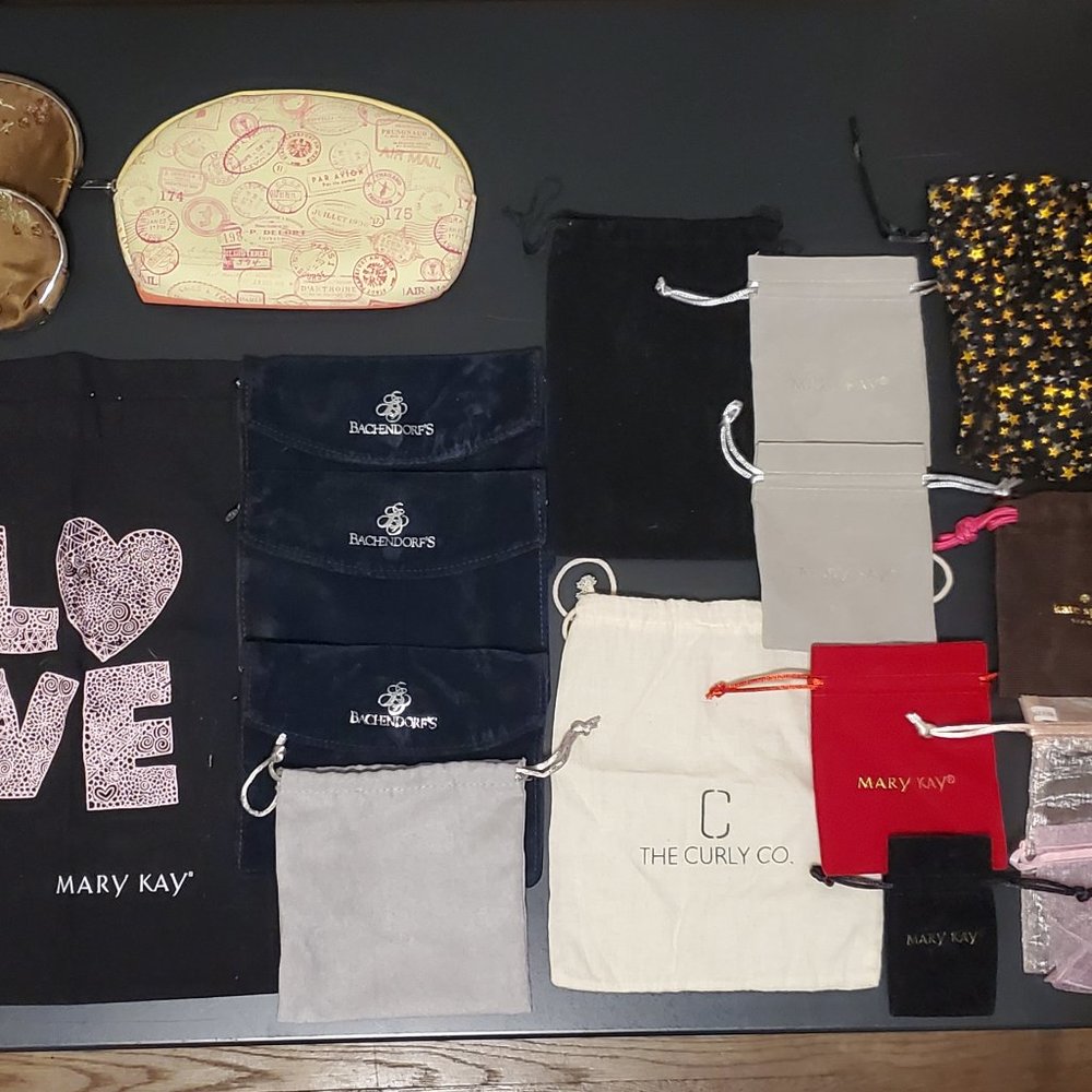 Bundle of 18 Assorted Bags, Pouches, and Cases